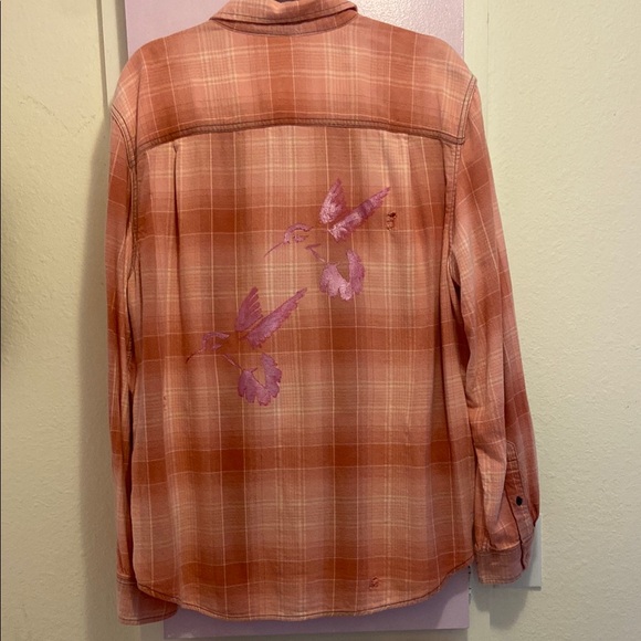 Repurposed and customized Flannel Shirt - Picture 1 of 4